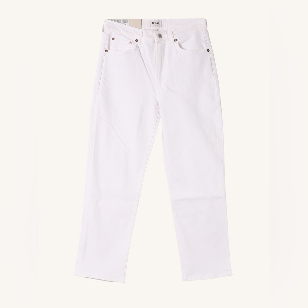 NWT Agolde Kye mid rise straight crop in Cake